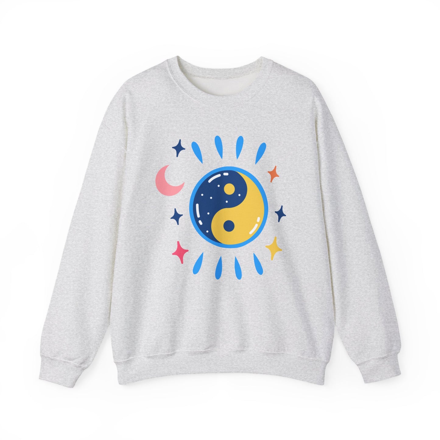 🌗Lunar Balance - Cosmic Flow Crewneck Sweatshirt
