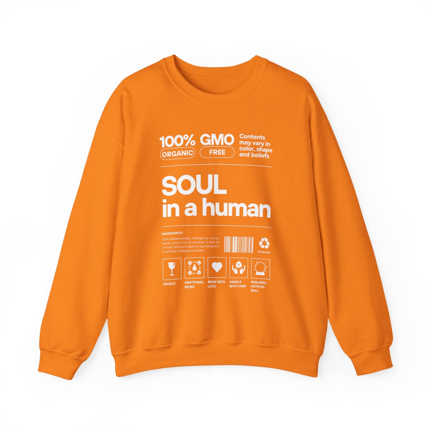 🧬Soul Ingredients - Human Label Crewneck Sweatshirt
