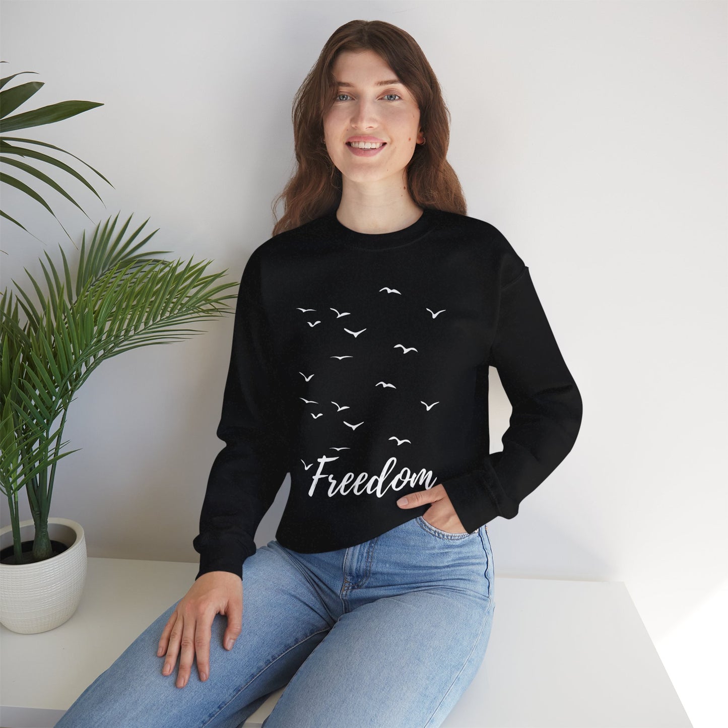🕊️Freedom in Flight - Birds of the Soul Crewneck Sweatshirt