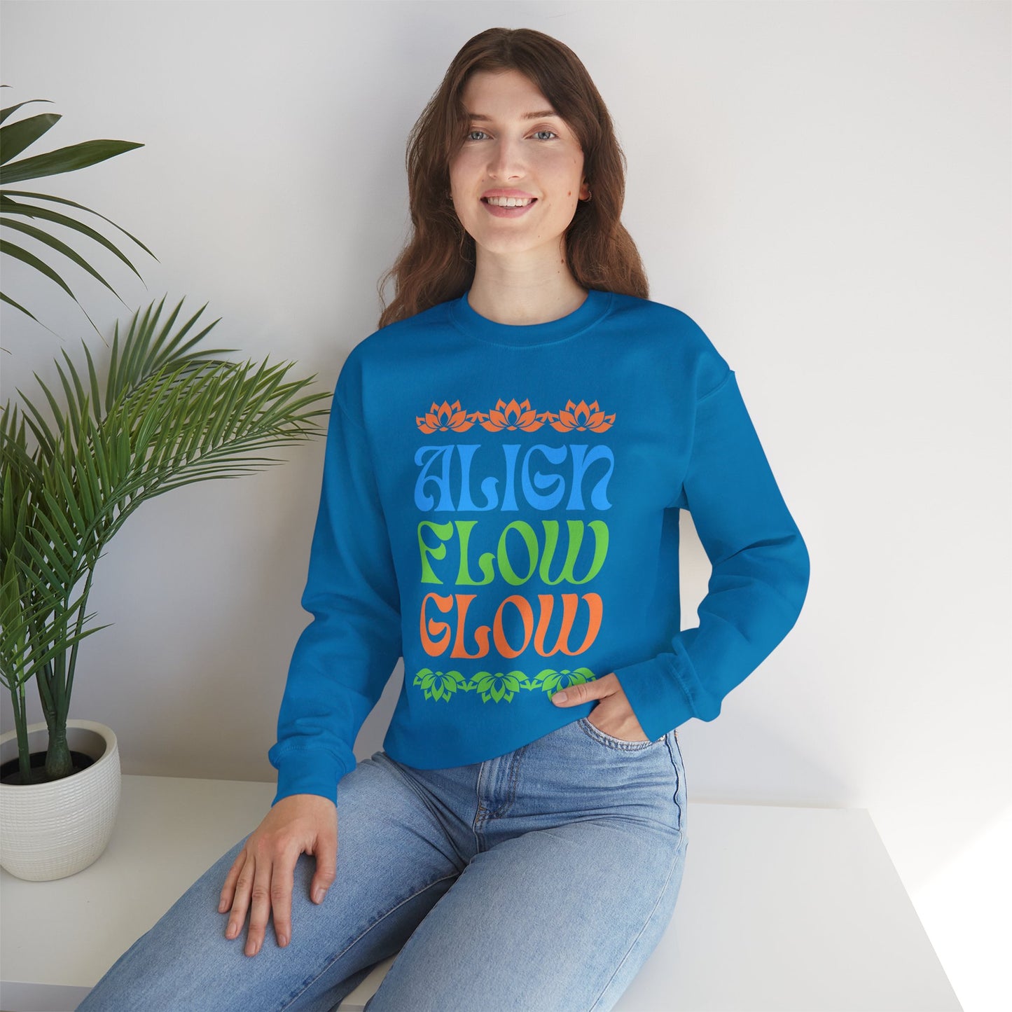 💫Align • Flow • Glow - Lotus Harmony Crewneck Sweatshirt