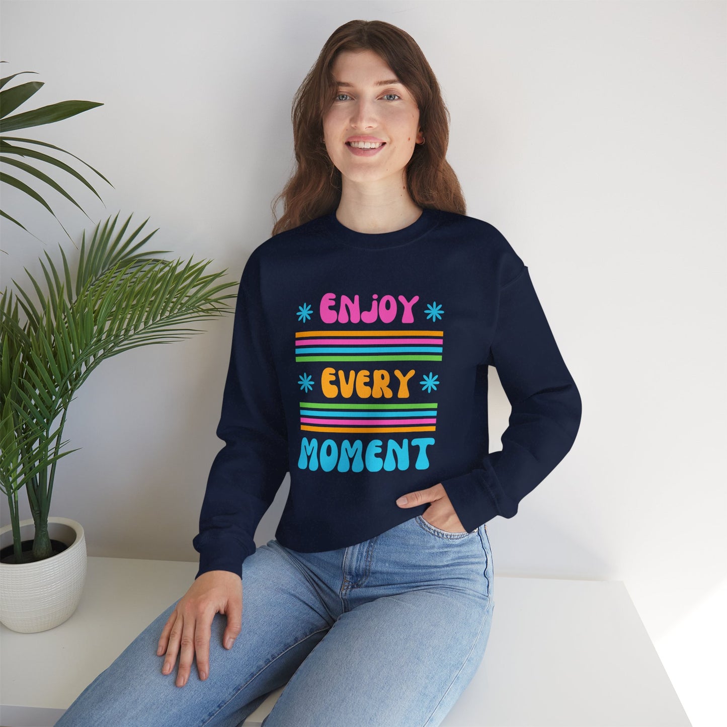 🌞Joy in Color - Every Moment is a Miracle Crewneck Sweatshirt