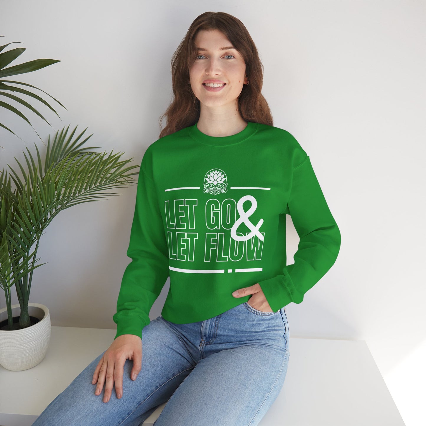 🌙Let Go & Let Flow - Calm Vibes Crewneck Sweatshirt
