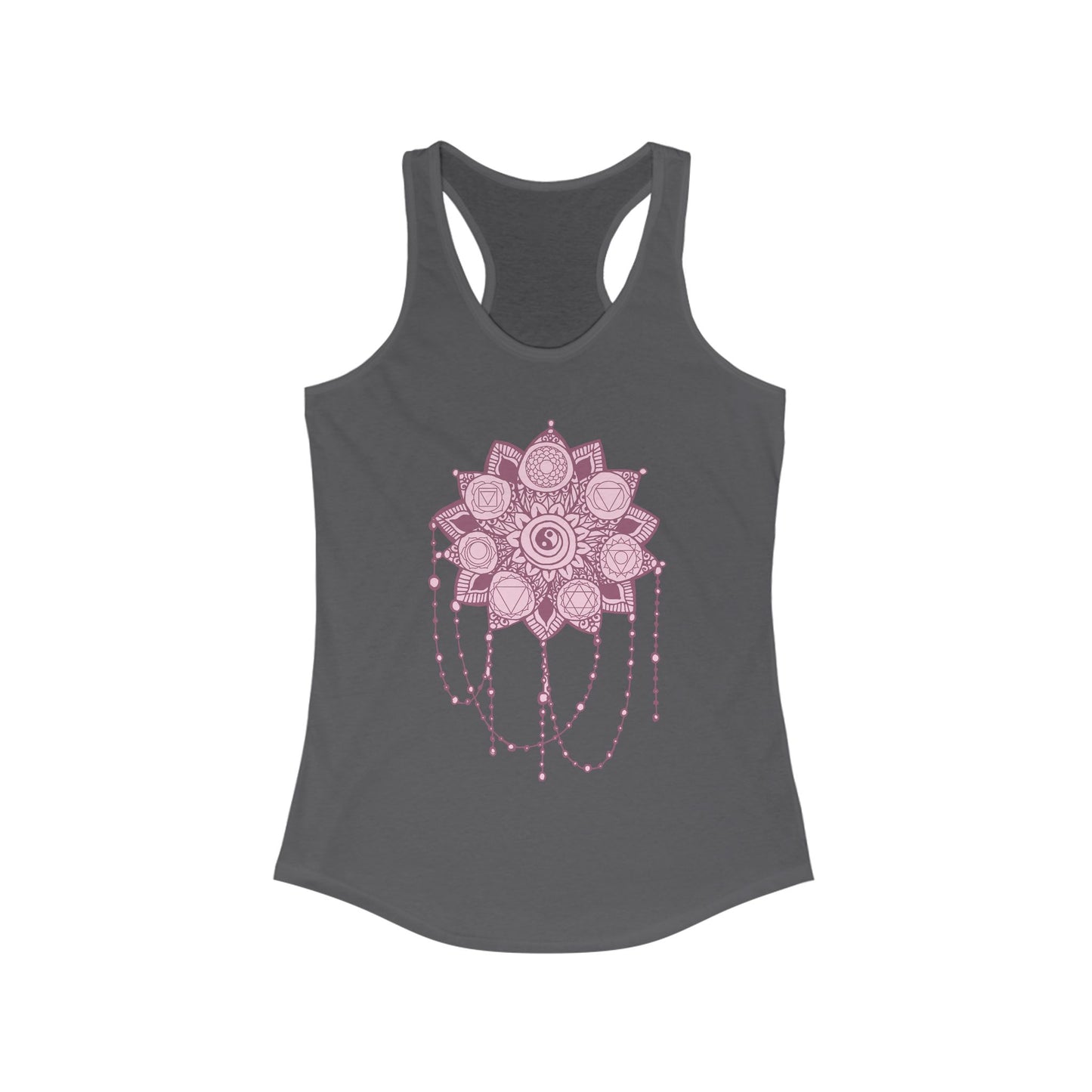 “Sacred Balance” - Mandala & Yin Yang Jewel Strings Racerback Tank