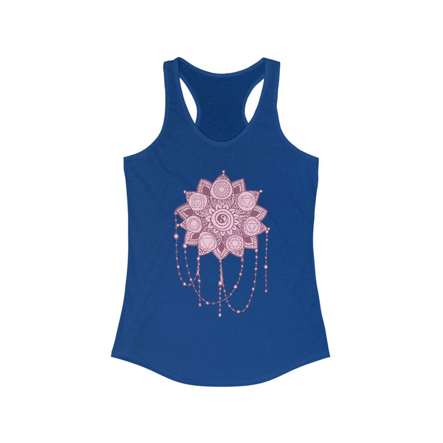“Sacred Balance” - Mandala & Yin Yang Jewel Strings Racerback Tank