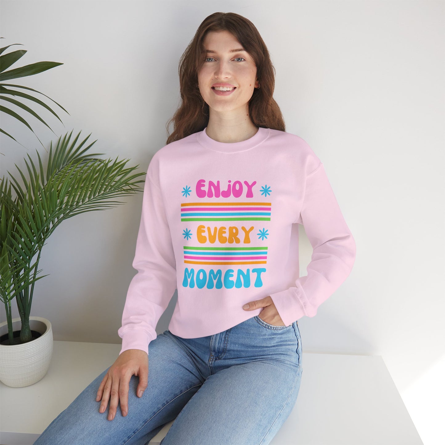 🌞Joy in Color - Every Moment is a Miracle Crewneck Sweatshirt