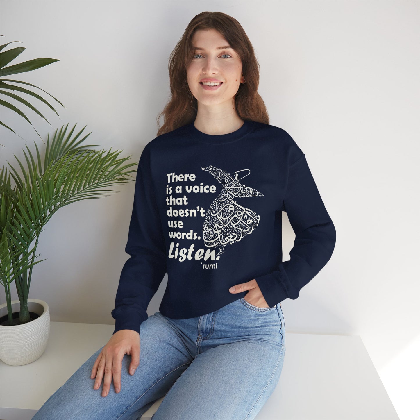 🎶The Voice Within - Rumi Crewneck Sweatshirt