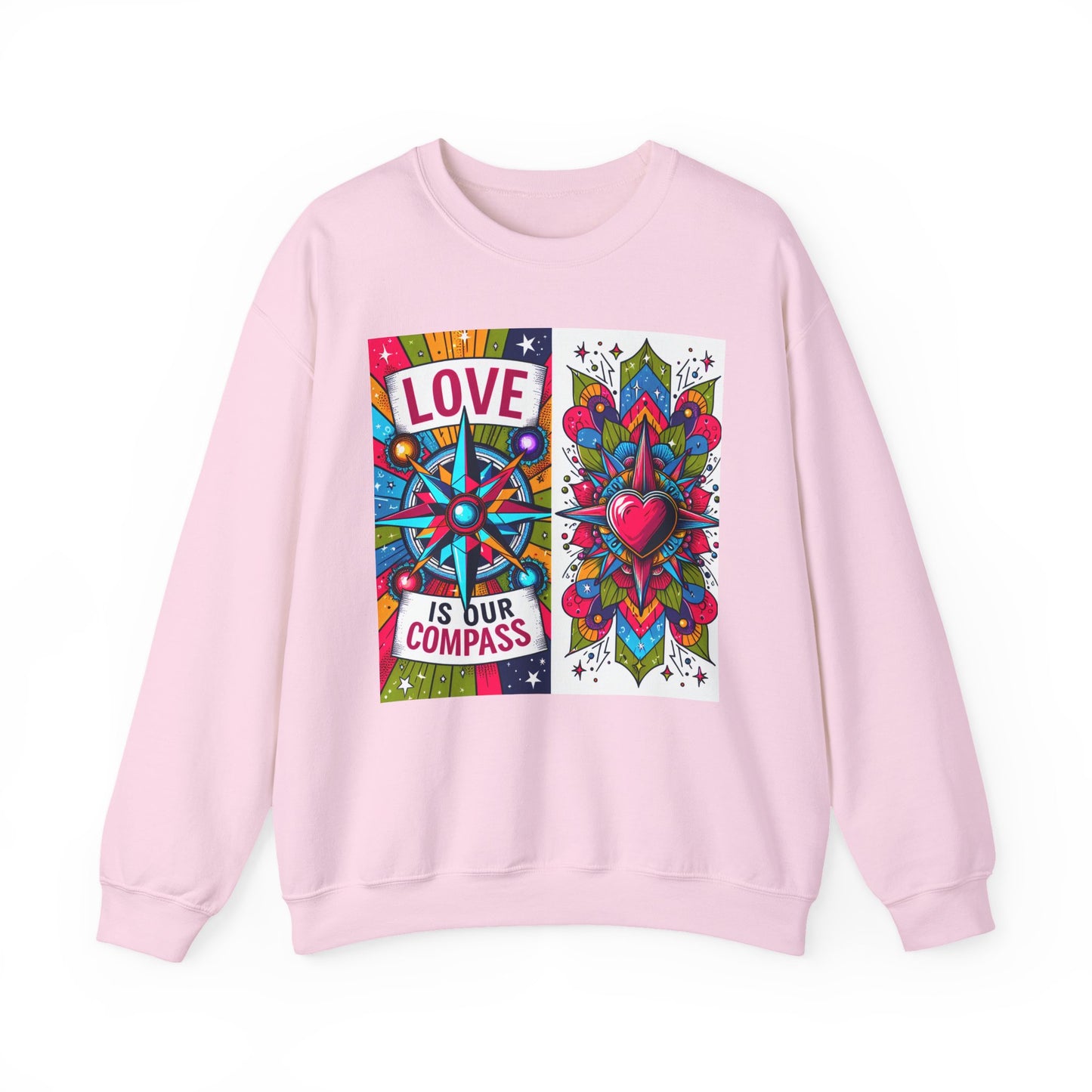 🧭Love Is Our Compass - Guided by the Heart Crewneck Sweatshirt