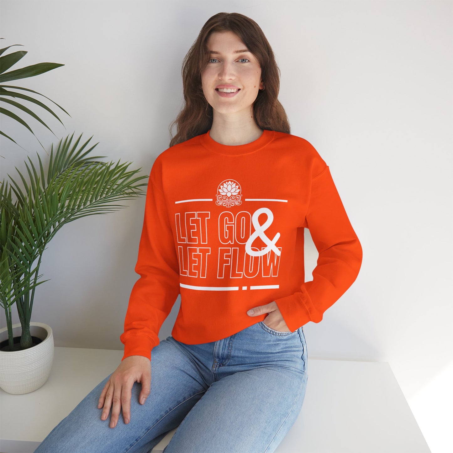🌙Let Go & Let Flow - Calm Vibes Crewneck Sweatshirt