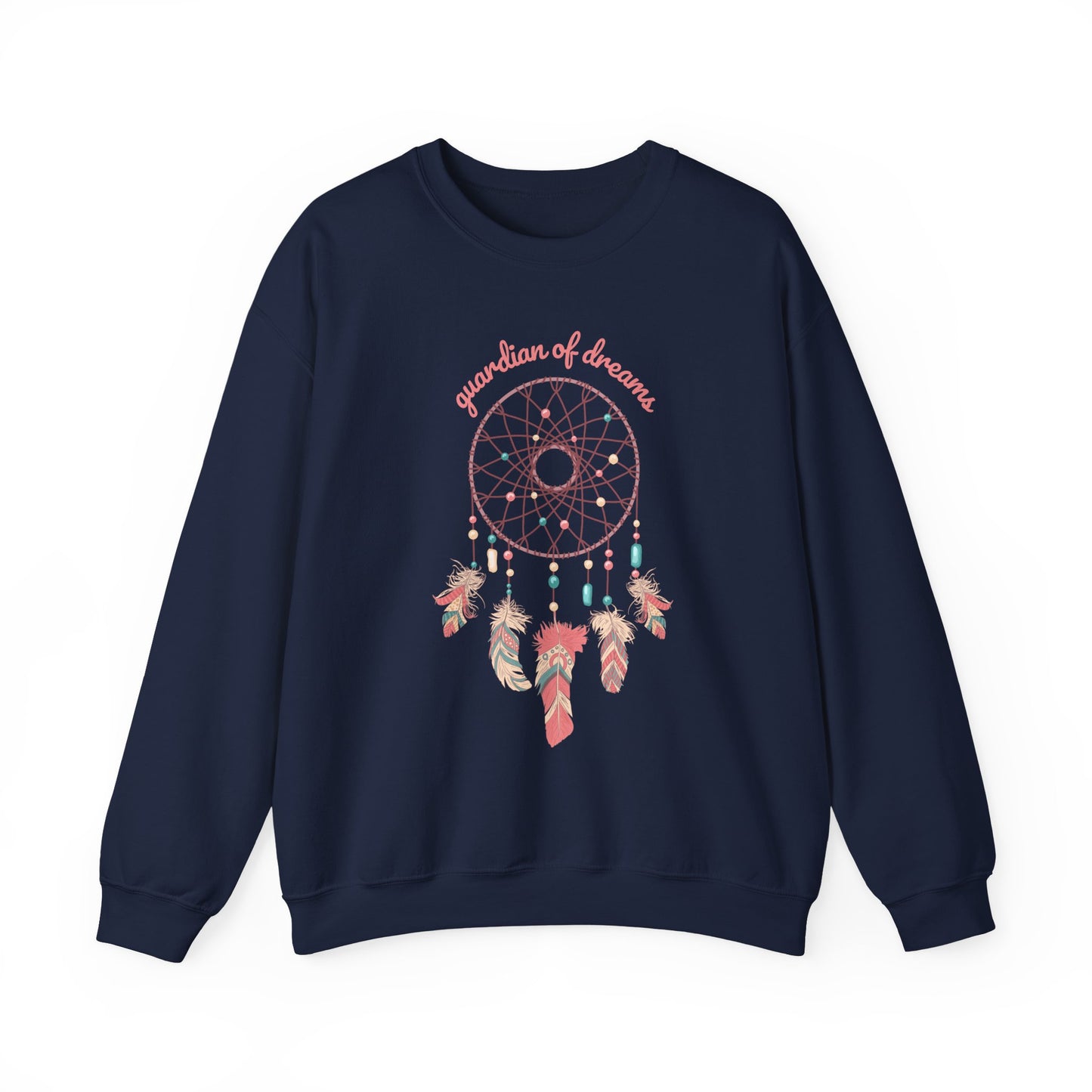 Guardian of Dreams 🌸✨ Boho Dreamcatcher Crewneck Sweatshirt