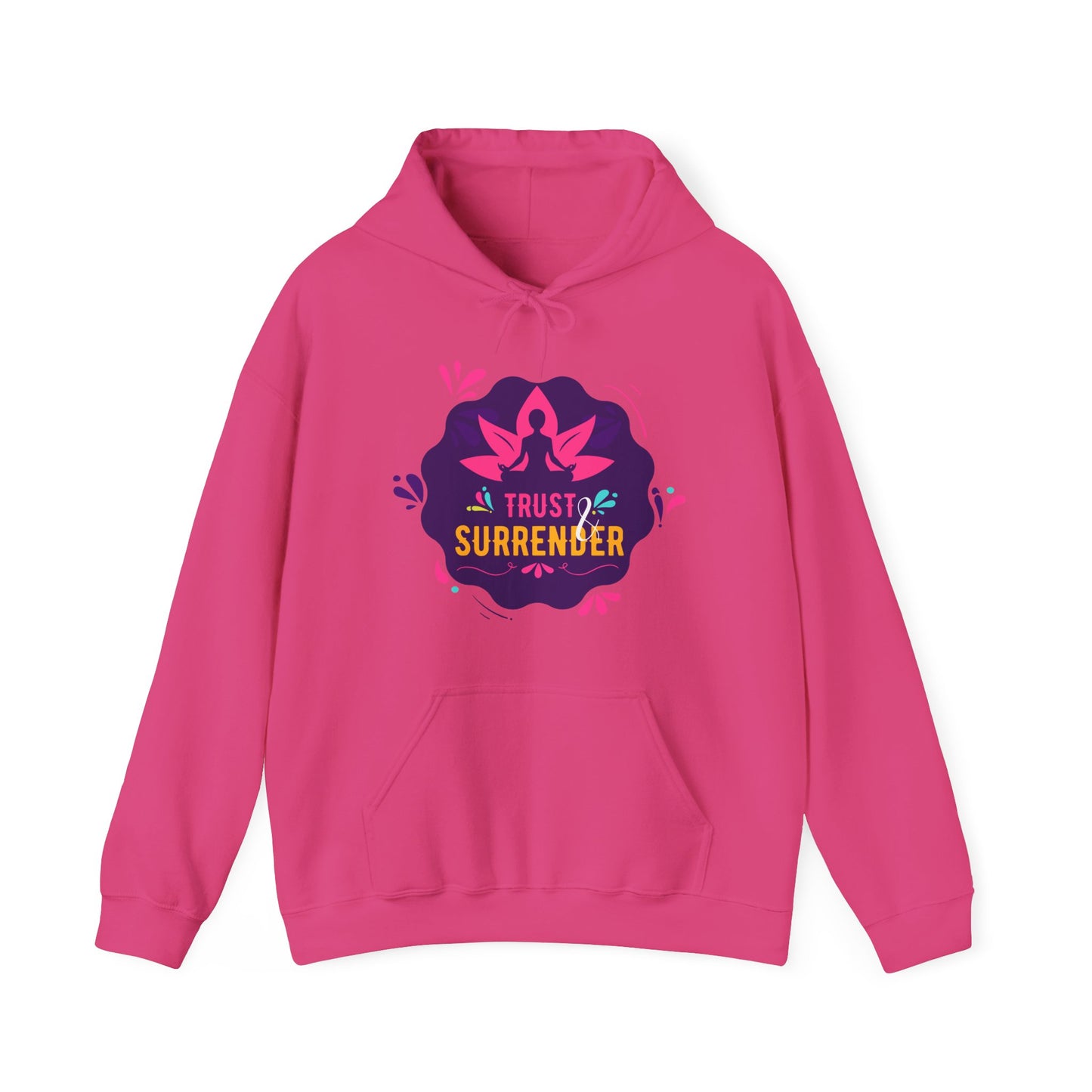 Lotus Flow “Trust & Surrender” Hoodie – Meditative Comfort with Sacred Intention 🌸🧘♀️✨