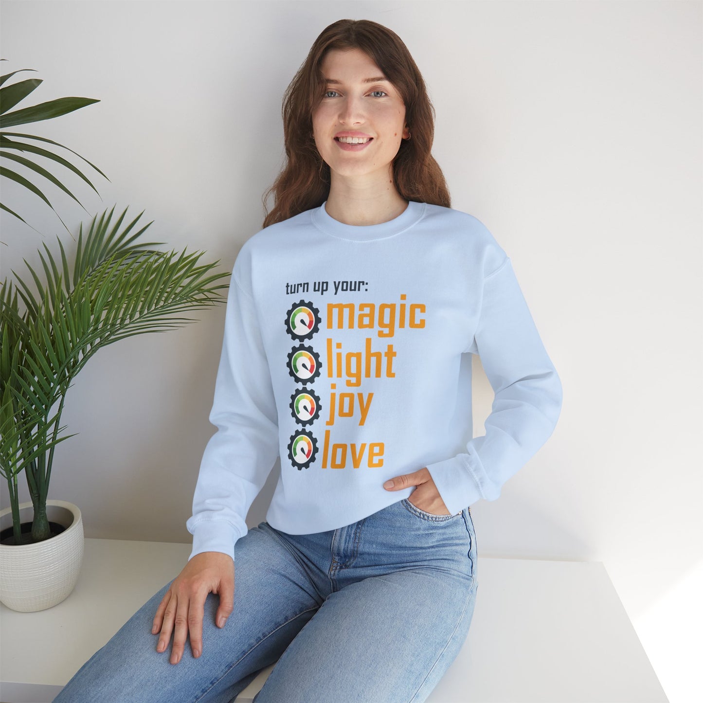 🎚️Turn Up Your Light - A Soulful Volume of You - Crewneck Sweatshirt