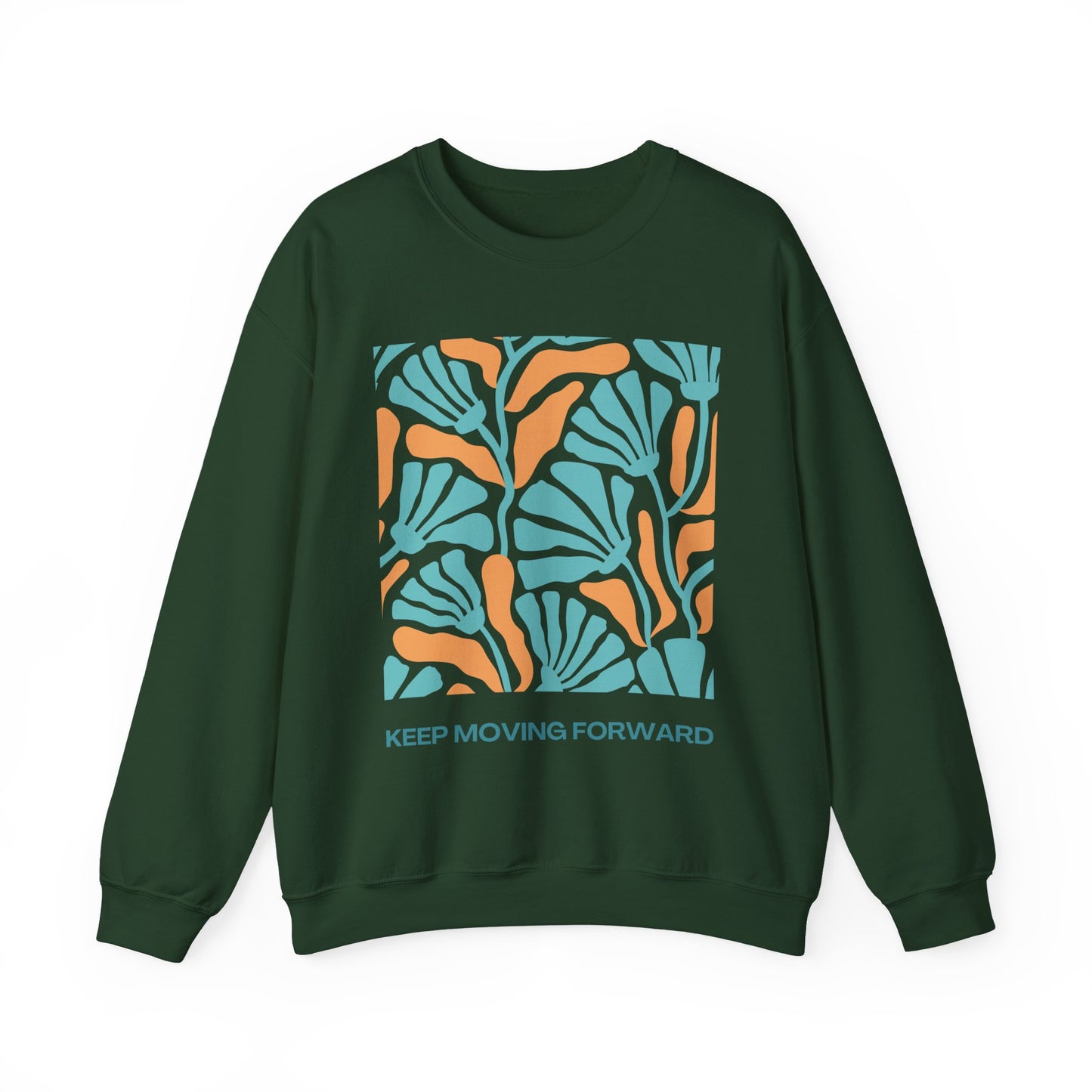 🌸Keep Moving Forward - Floral Flow Crewneck Sweatshirt