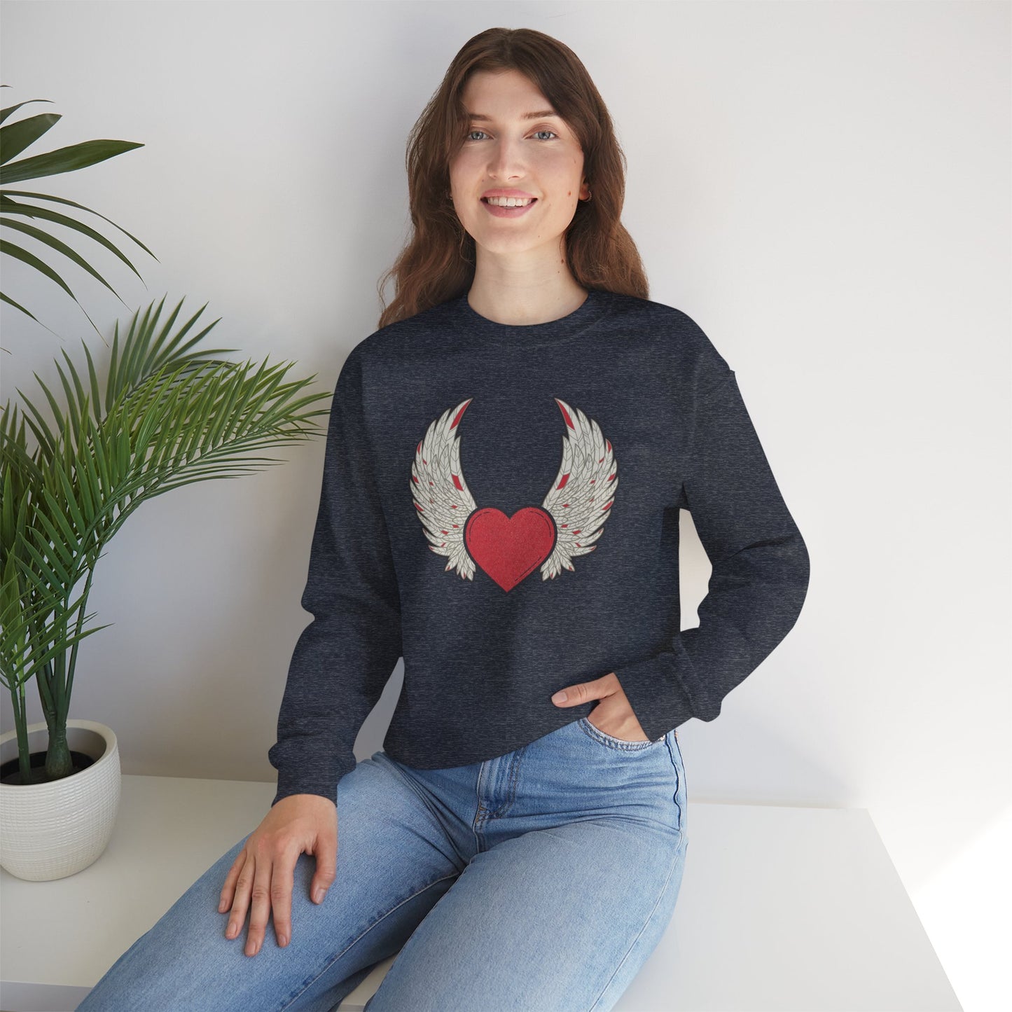 ❤️🔥When the Heart Aligns, It Takes Wings Crewneck Sweatshirt