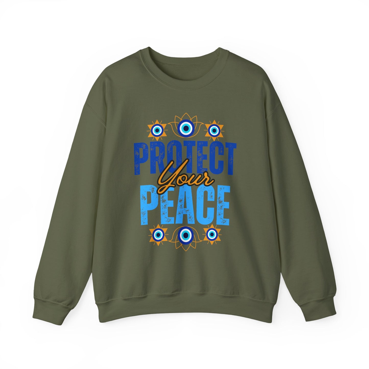 🧿Sacred Guard - Protect Your Peace Crewneck Sweatshirt