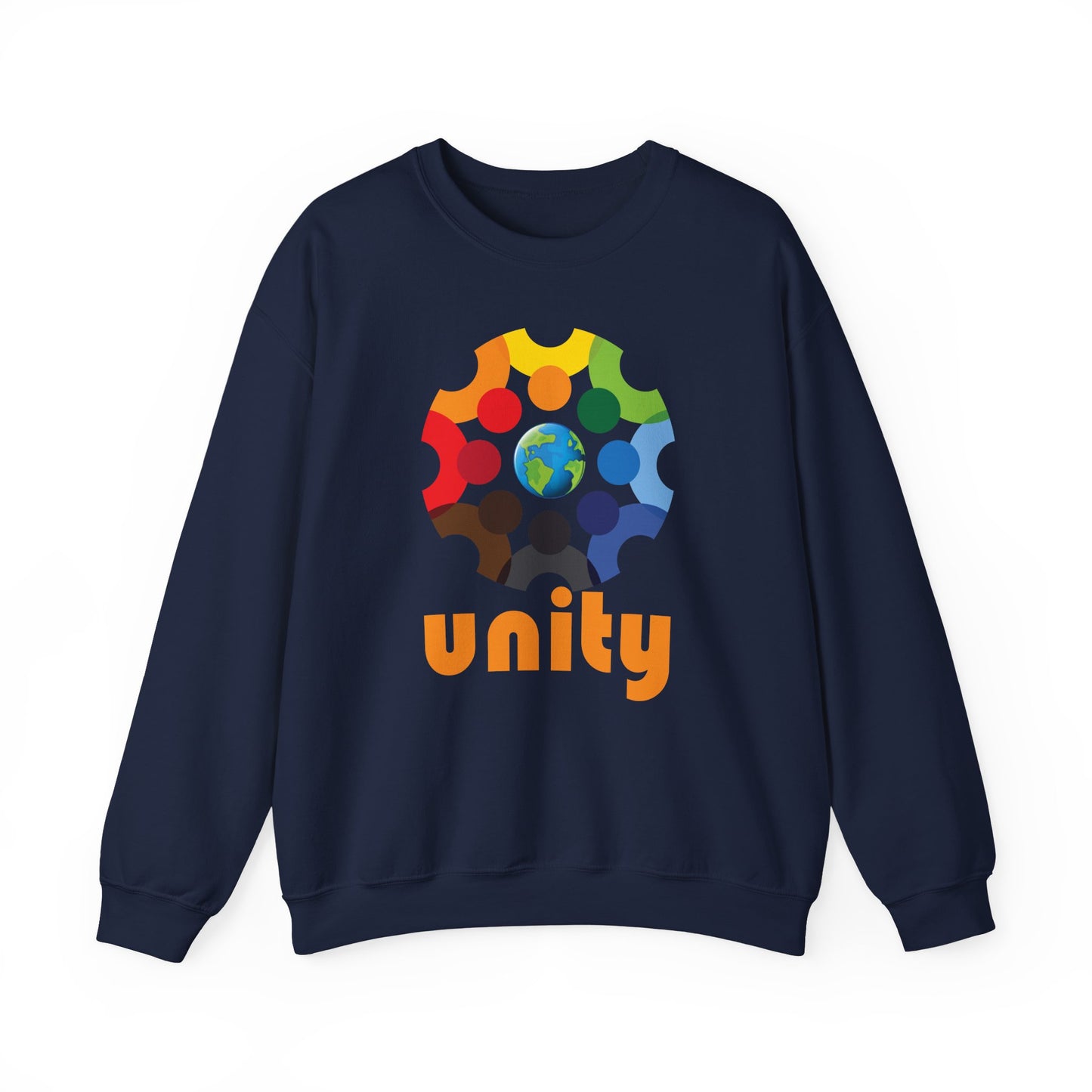 🌐UNITY — One Earth. One Circle. One Heart. - Crewneck Sweatshirt