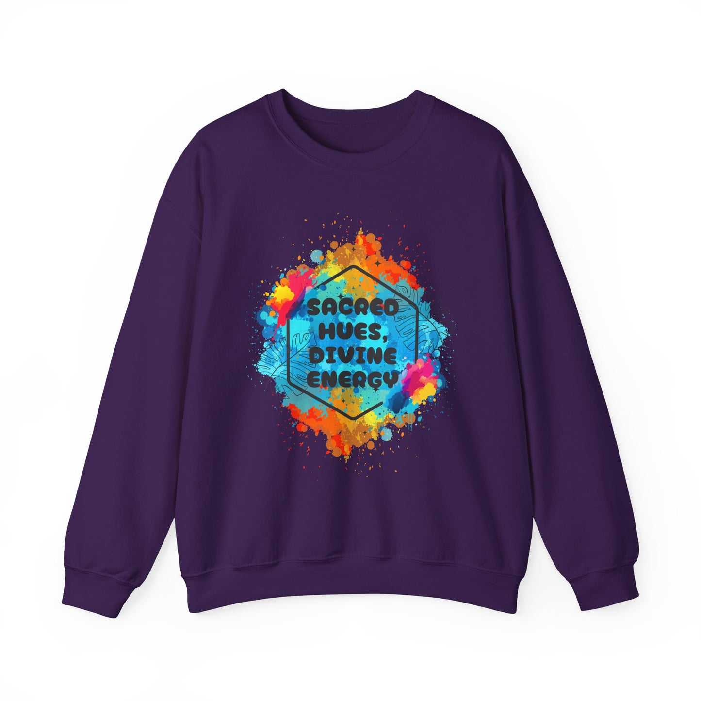 🎨Sacred Hues - Divine Energy Crewneck Sweatshirt