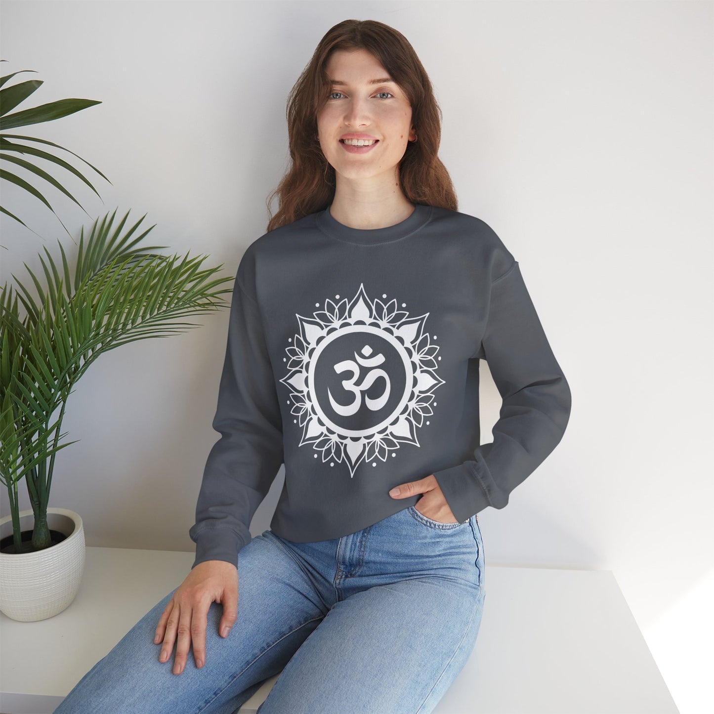 🕉️Sacred Calm - Mandala & Om Crewneck Sweatshirt for Inner Peace