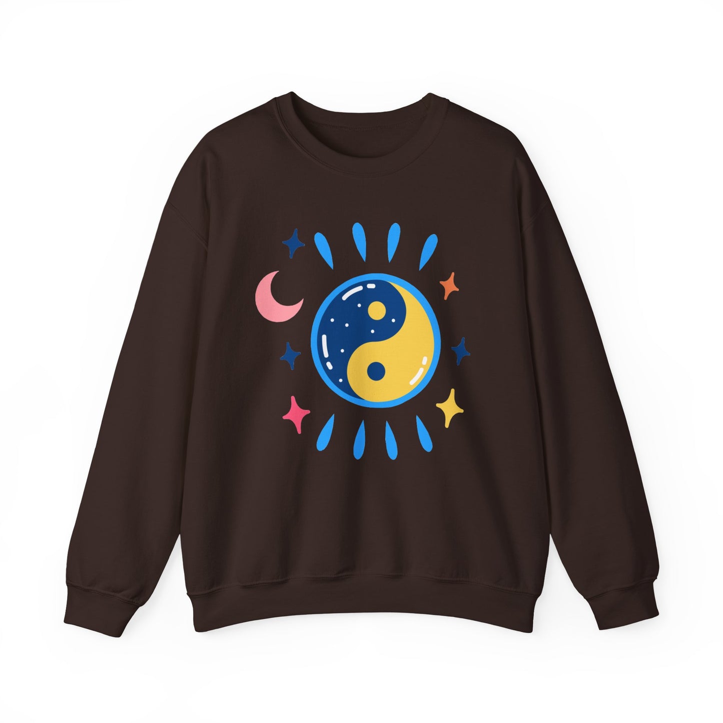 🌗Lunar Balance - Cosmic Flow Crewneck Sweatshirt