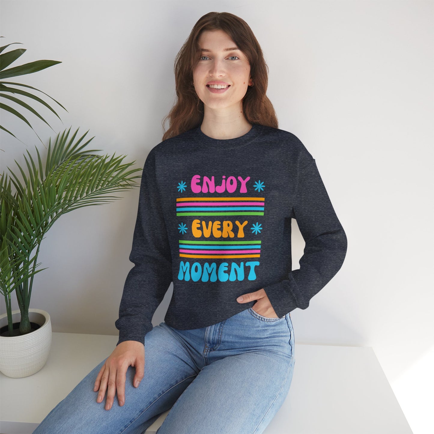 🌞Joy in Color - Every Moment is a Miracle Crewneck Sweatshirt