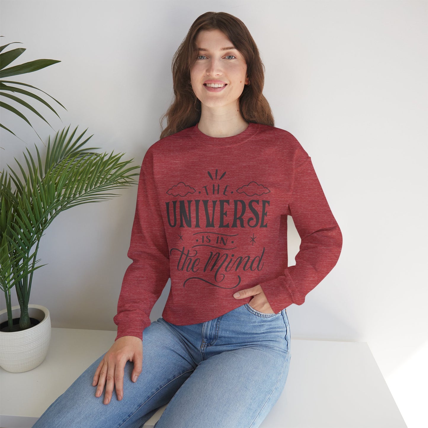 🪐Mindful Cosmos - The Universe Within Crewneck Sweatshirt