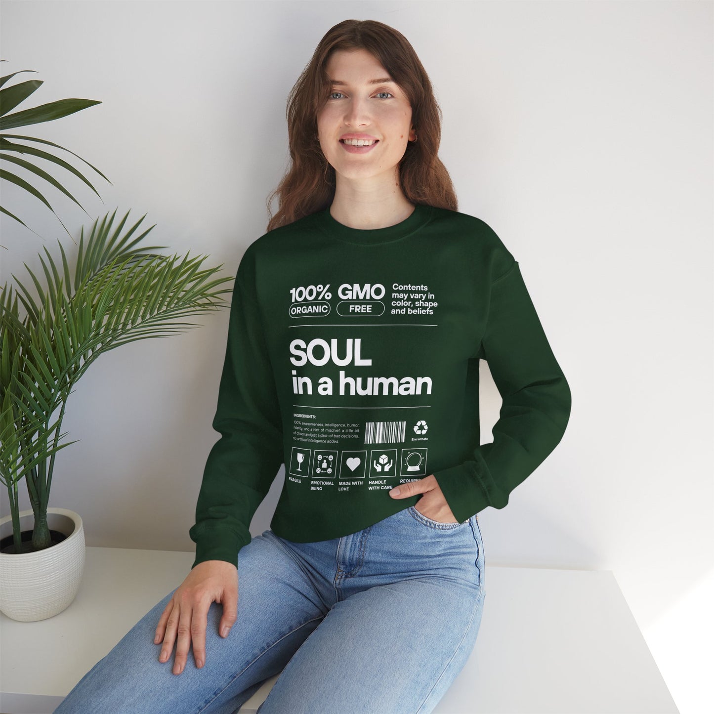 🧬Soul Ingredients - Human Label Crewneck Sweatshirt
