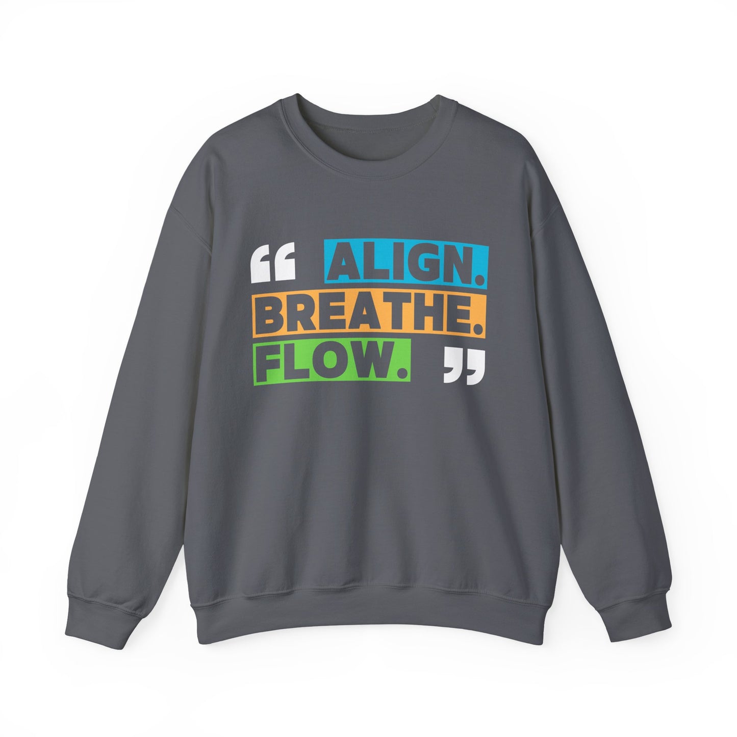 🌙“Align. Breathe. Flow.” - A Crewneck Sweatshirt for Mindful Moments