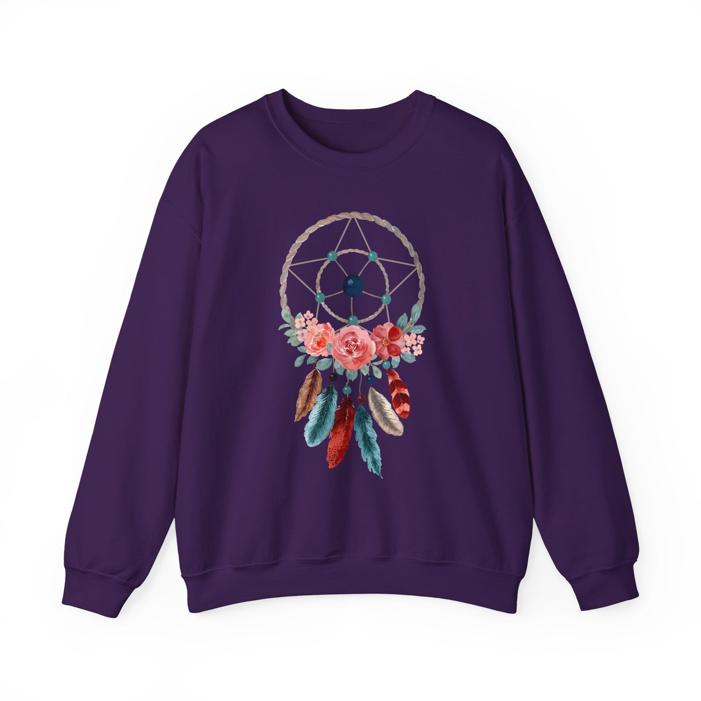 🌙Sacred Dreams - Dreamcatcher & Roses Sweatshirt