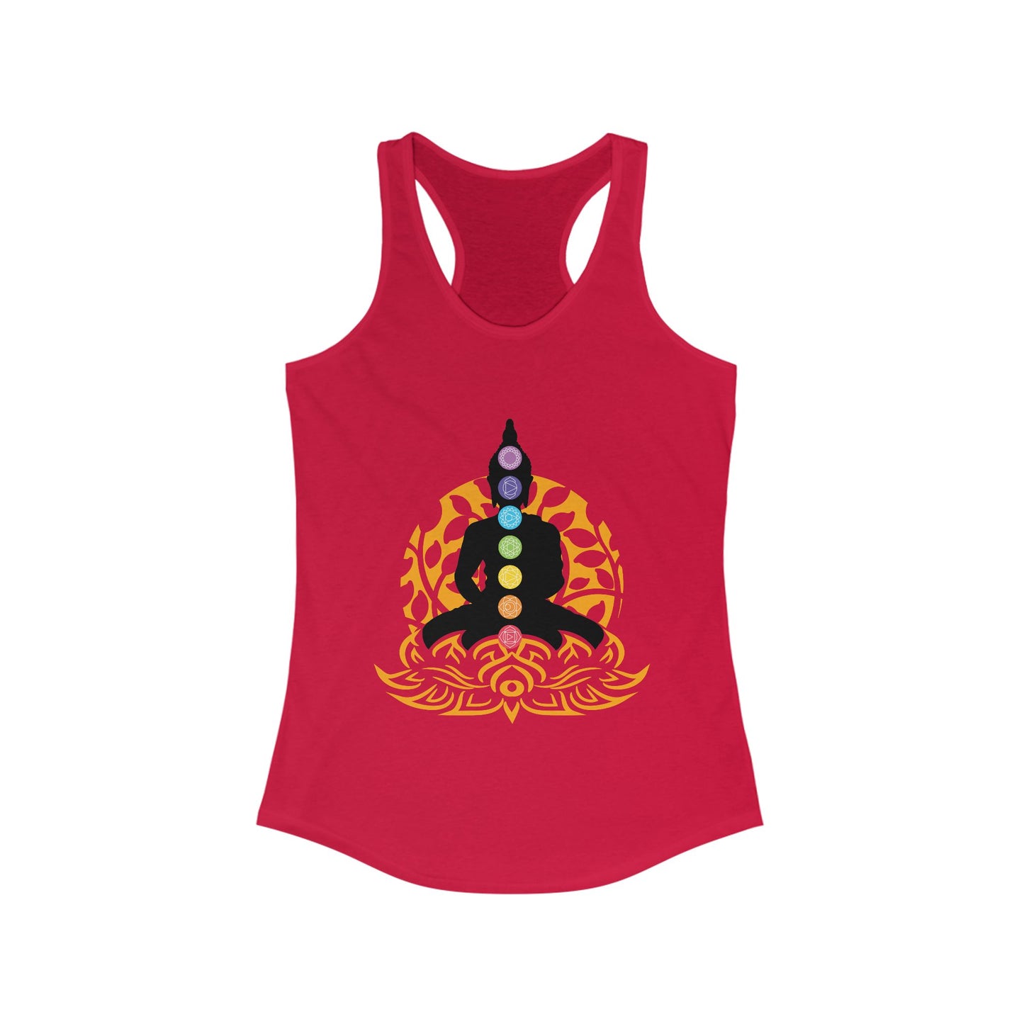“Chakra Serenity” Racerback Tank – Center Your Energy in Style
