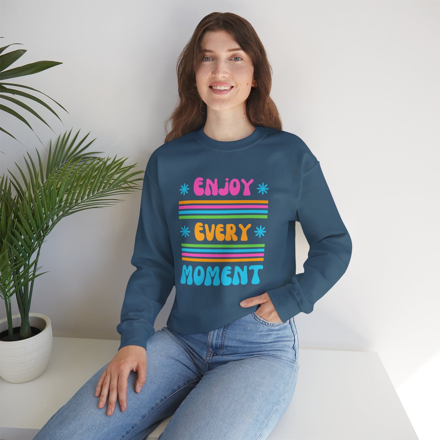 🌞Joy in Color - Every Moment is a Miracle Crewneck Sweatshirt