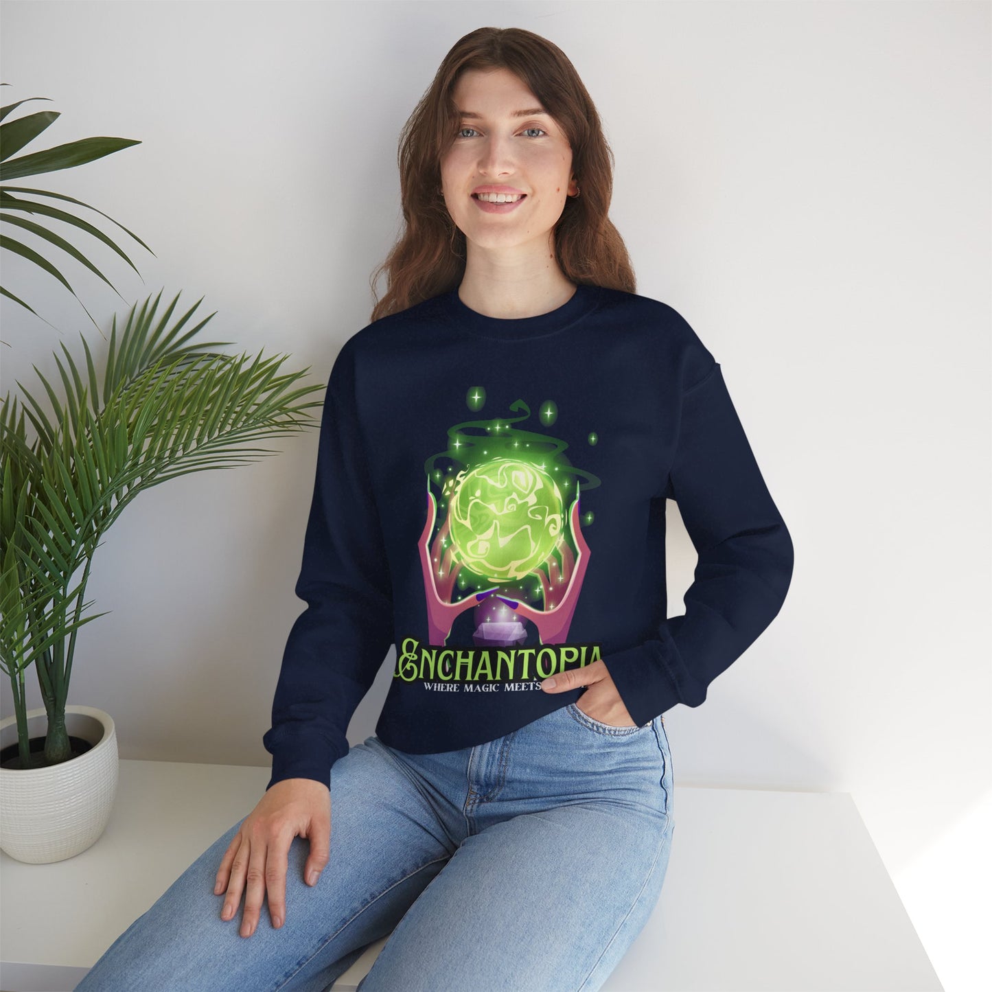 🔮Enchantopia - Where Magic Meets Wonder Crewneck Sweatshirt