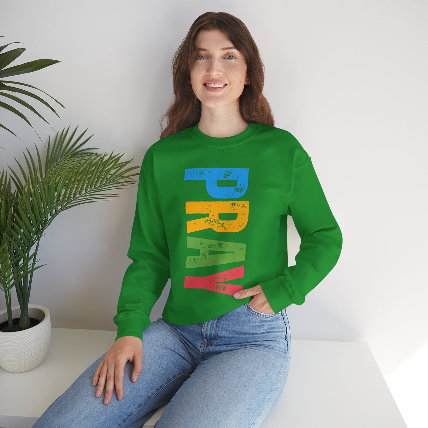 🌈Bold in Faith - PRAY Crewneck Sweatshirt