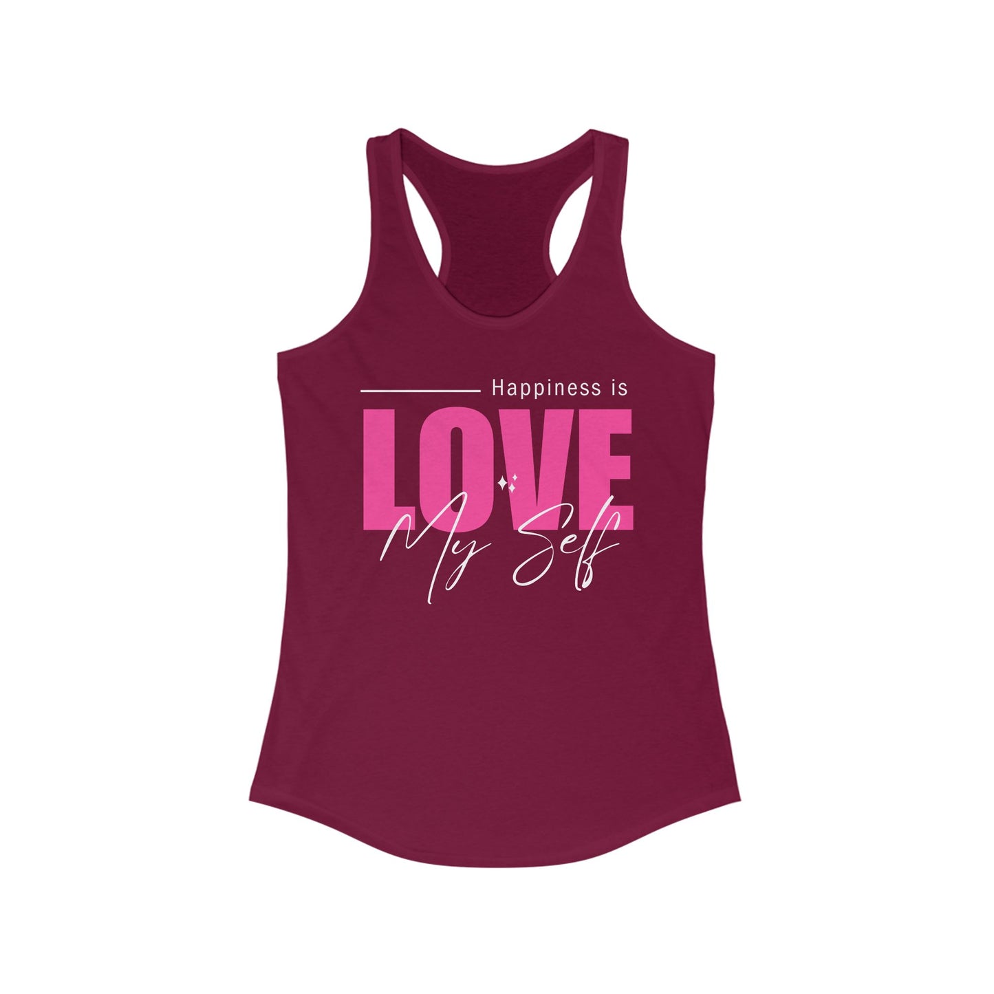 "Love My Self" Tank Top - Wear Your Happiness, Honor Your Light - Women's Racerback