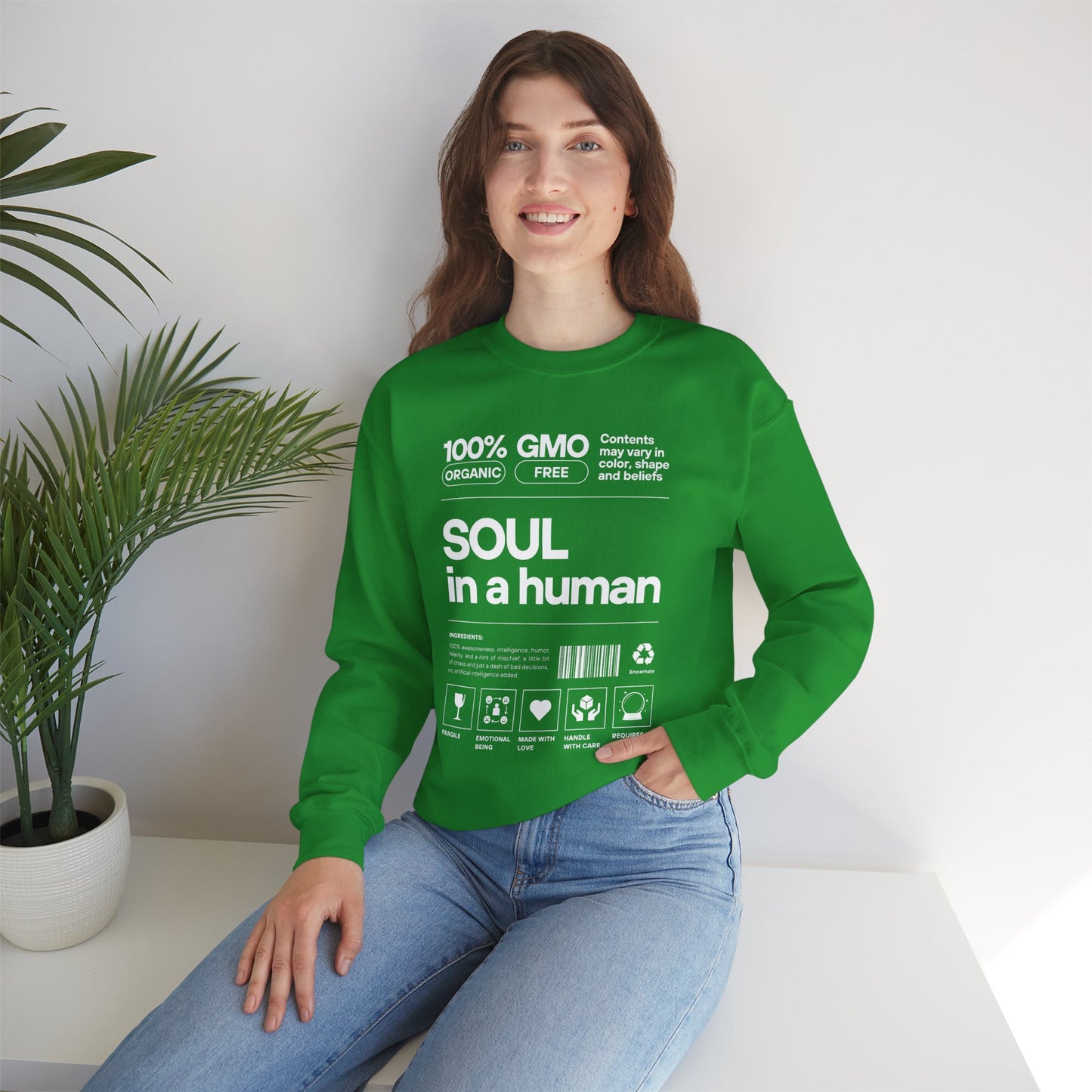 🧬Soul Ingredients - Human Label Crewneck Sweatshirt