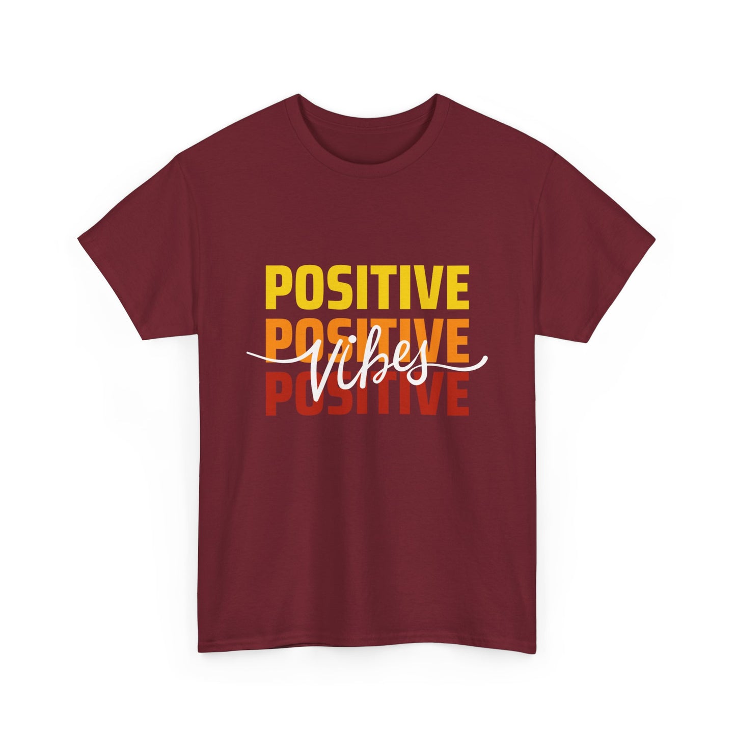 Positive Vibes - Triple Affirmation Heavy Cotton T-Shirt