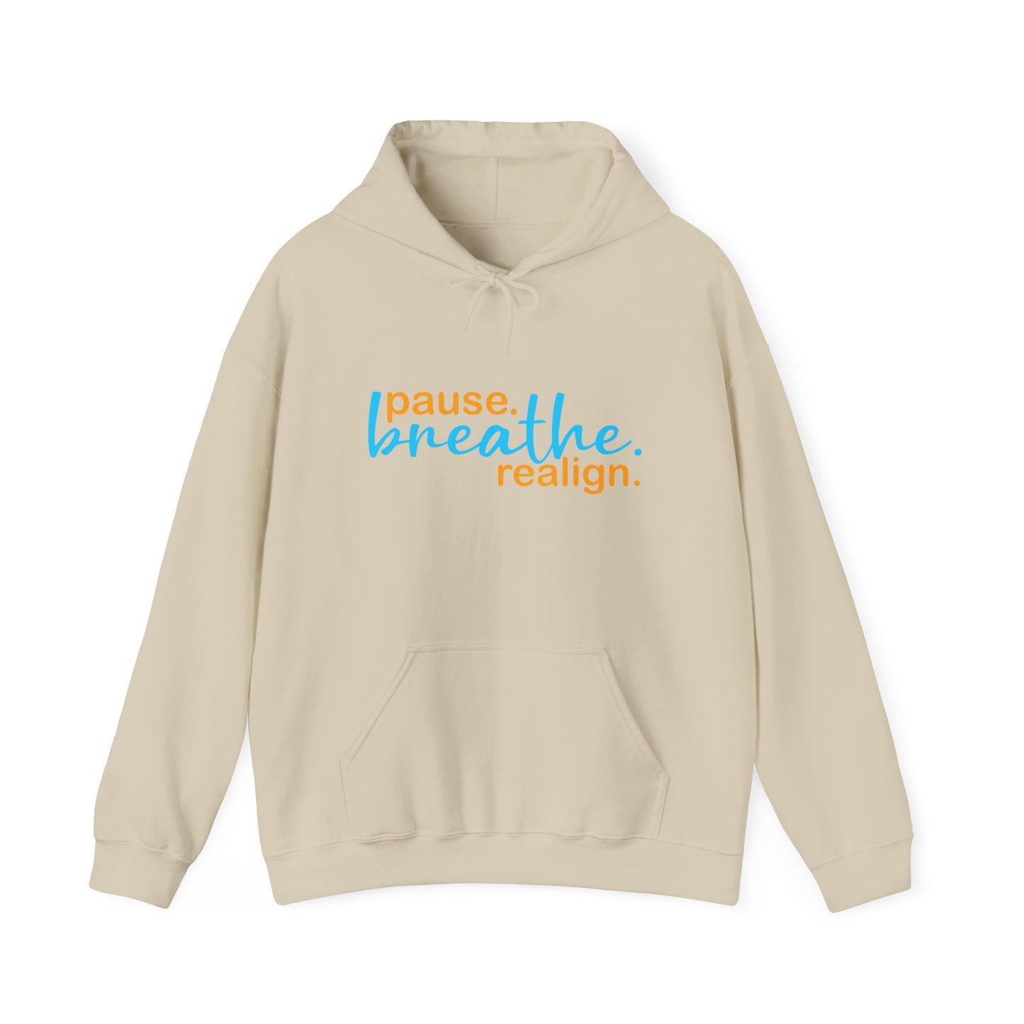 💛Mindful Pause Hooded Sweatshirt - "pause. breathe. realign."