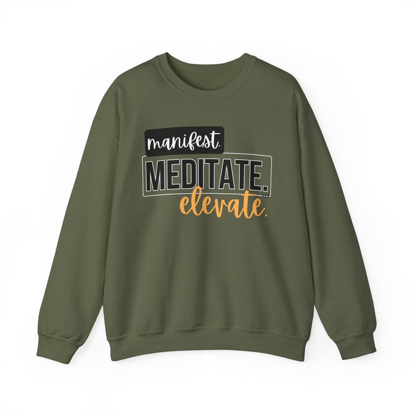 💫Manifest. Meditate. Elevate. - Align Your Energy Crewneck Sweatshirt