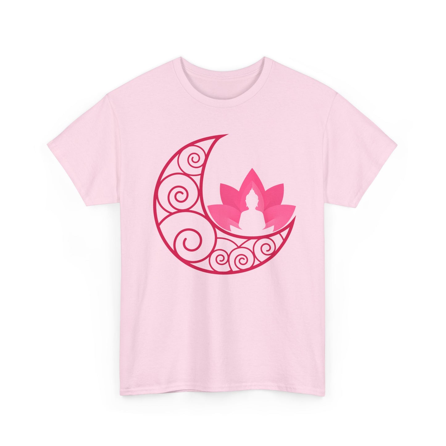 🌙Lunar Stillness Heavy Cotton Tee - Blossom Into Presence