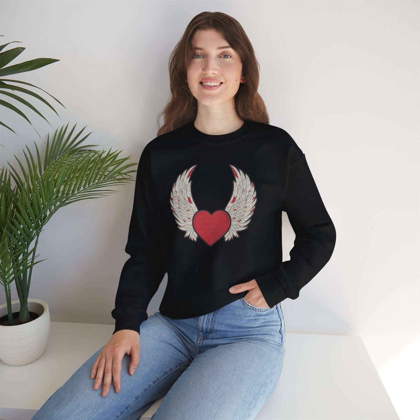 ❤️🔥When the Heart Aligns, It Takes Wings Crewneck Sweatshirt