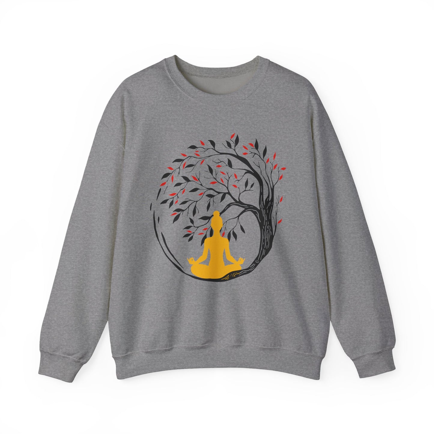 🌿Rooted in Stillness - The Tree, The Self, The Moment - Crewneck Sweatshirt