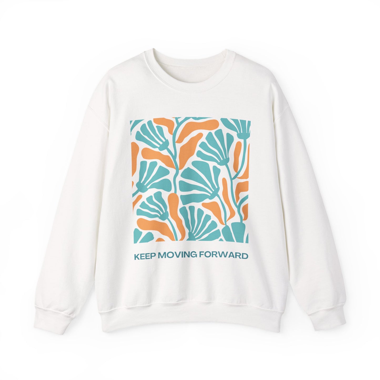 🌸Keep Moving Forward - Floral Flow Crewneck Sweatshirt