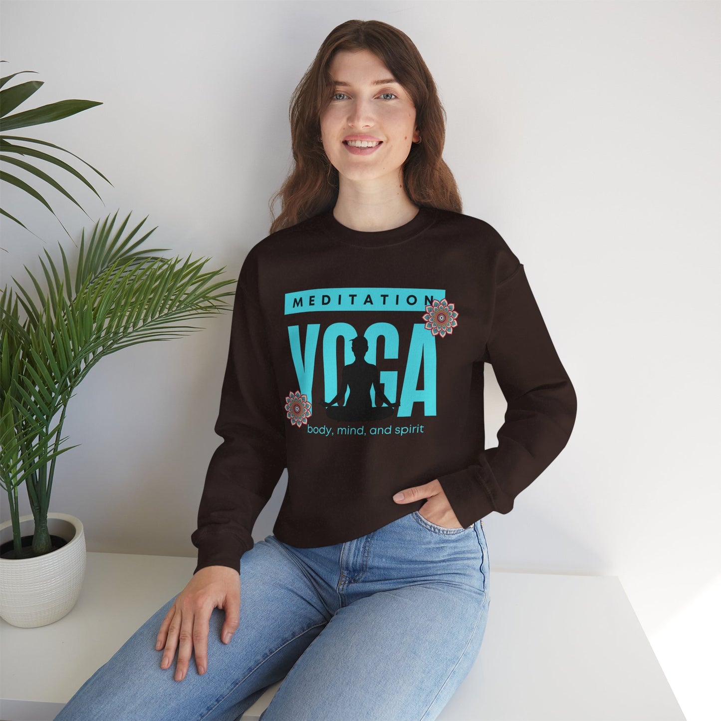 🕉️Meditation • Yoga • Body, Mind & Spirit Crewneck Sweatshirt