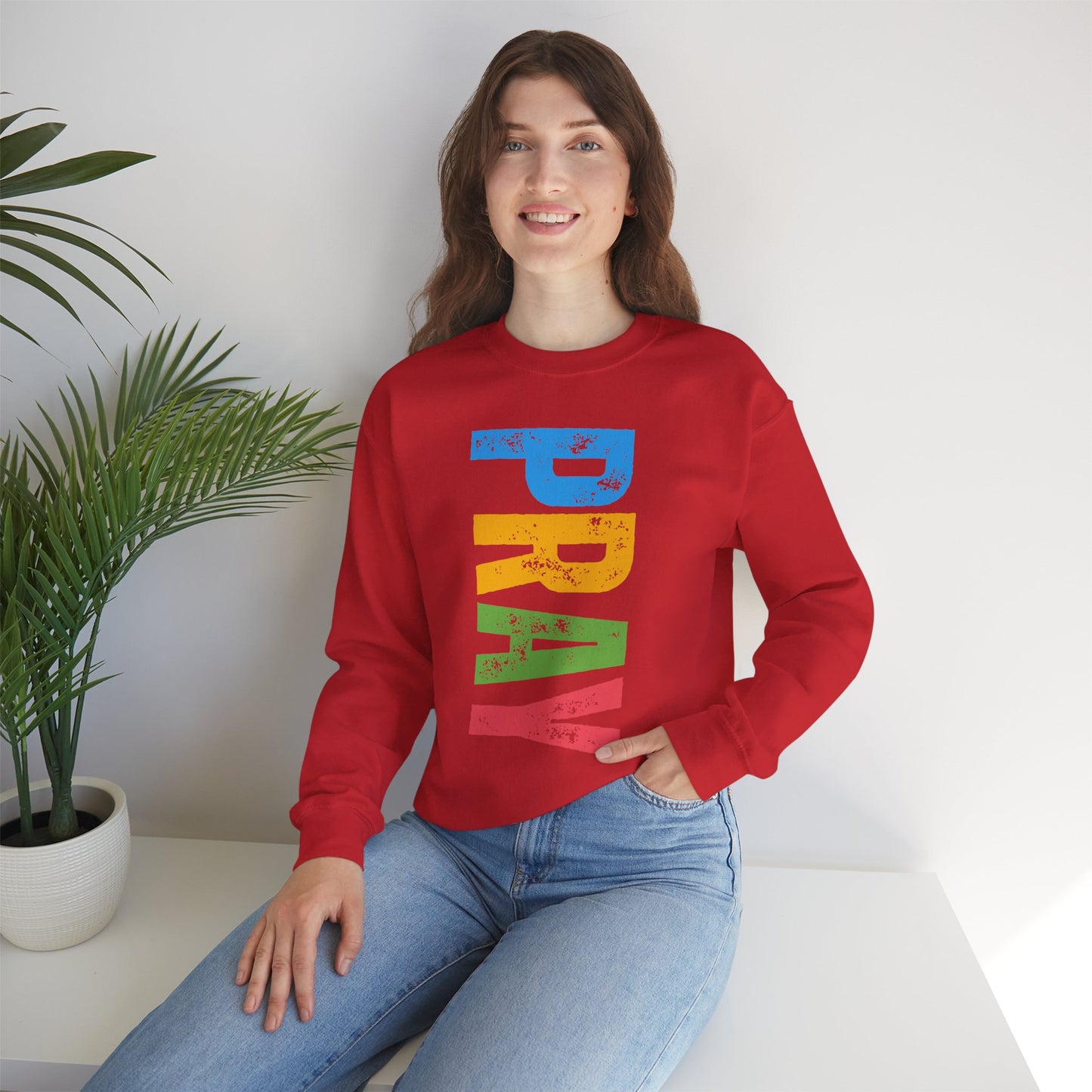 🌈Bold in Faith - PRAY Crewneck Sweatshirt