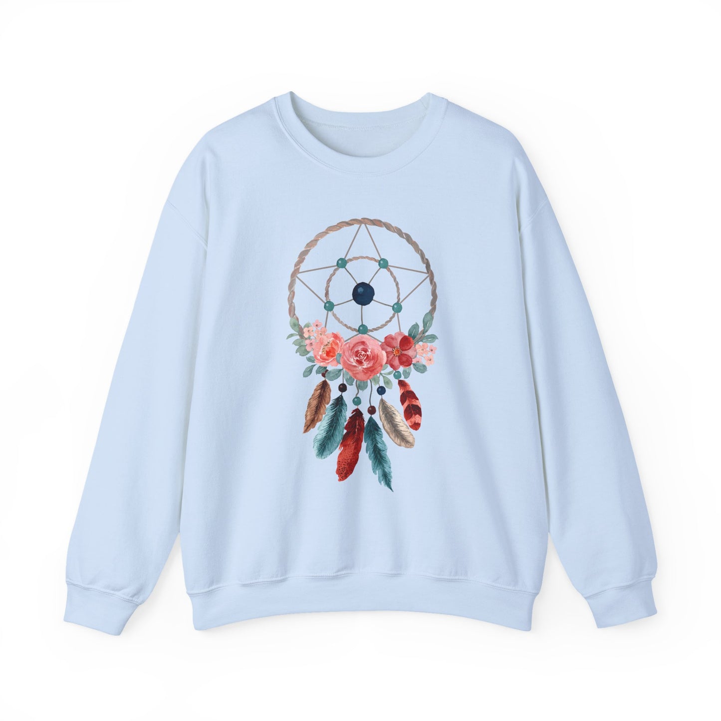 🌙Sacred Dreams - Dreamcatcher & Roses Sweatshirt