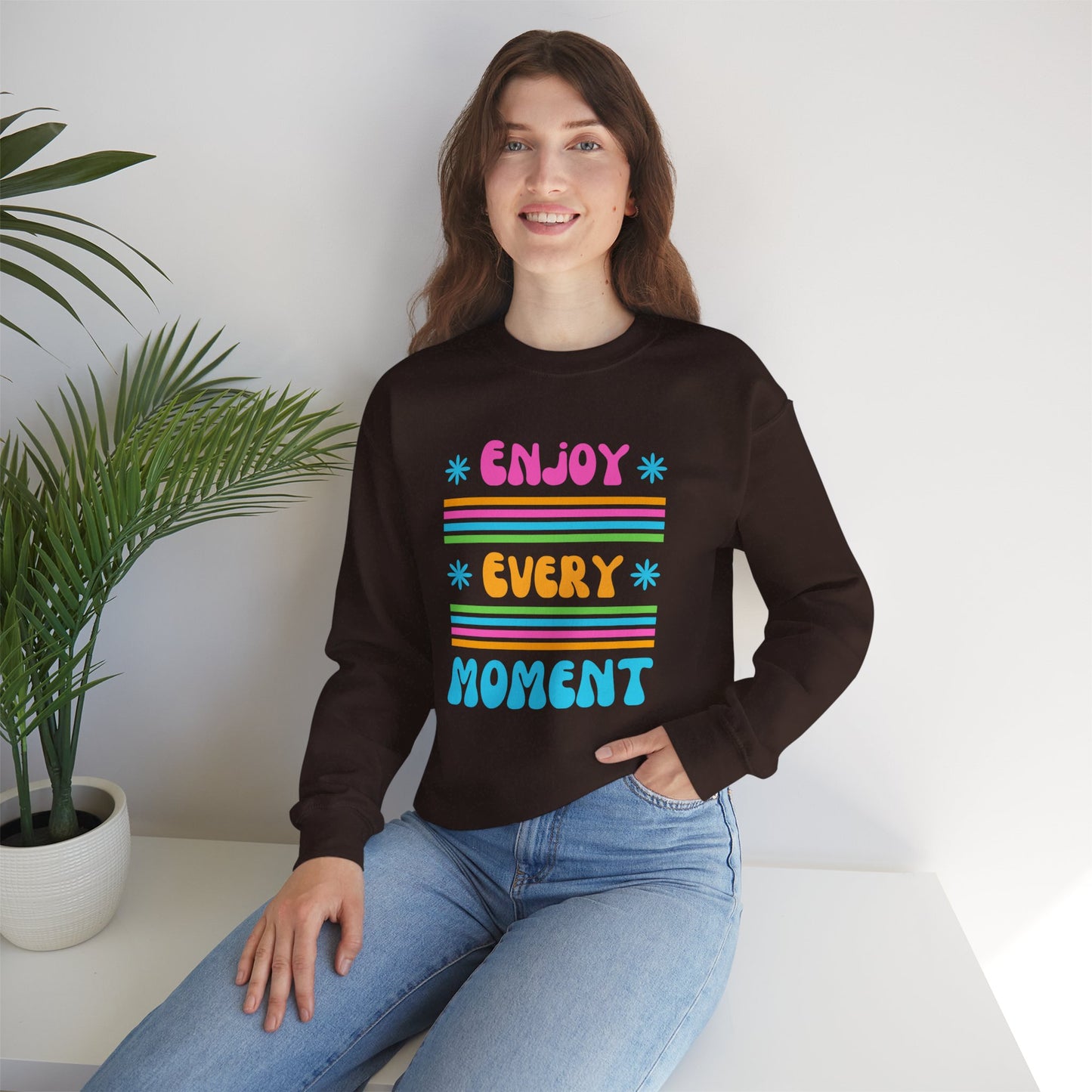 🌞Joy in Color - Every Moment is a Miracle Crewneck Sweatshirt