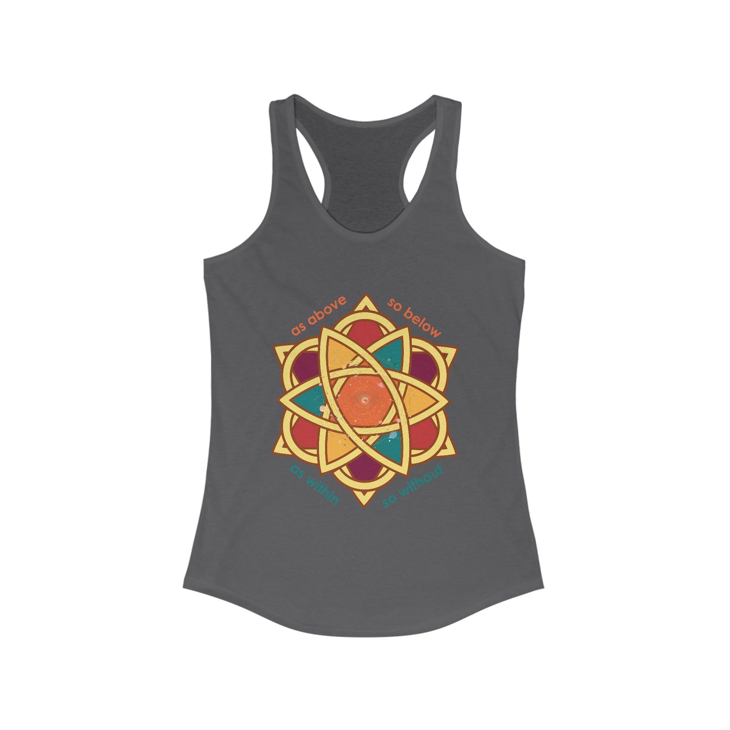 "As Within, So Without" Sri Yantra Racerback Tank Top