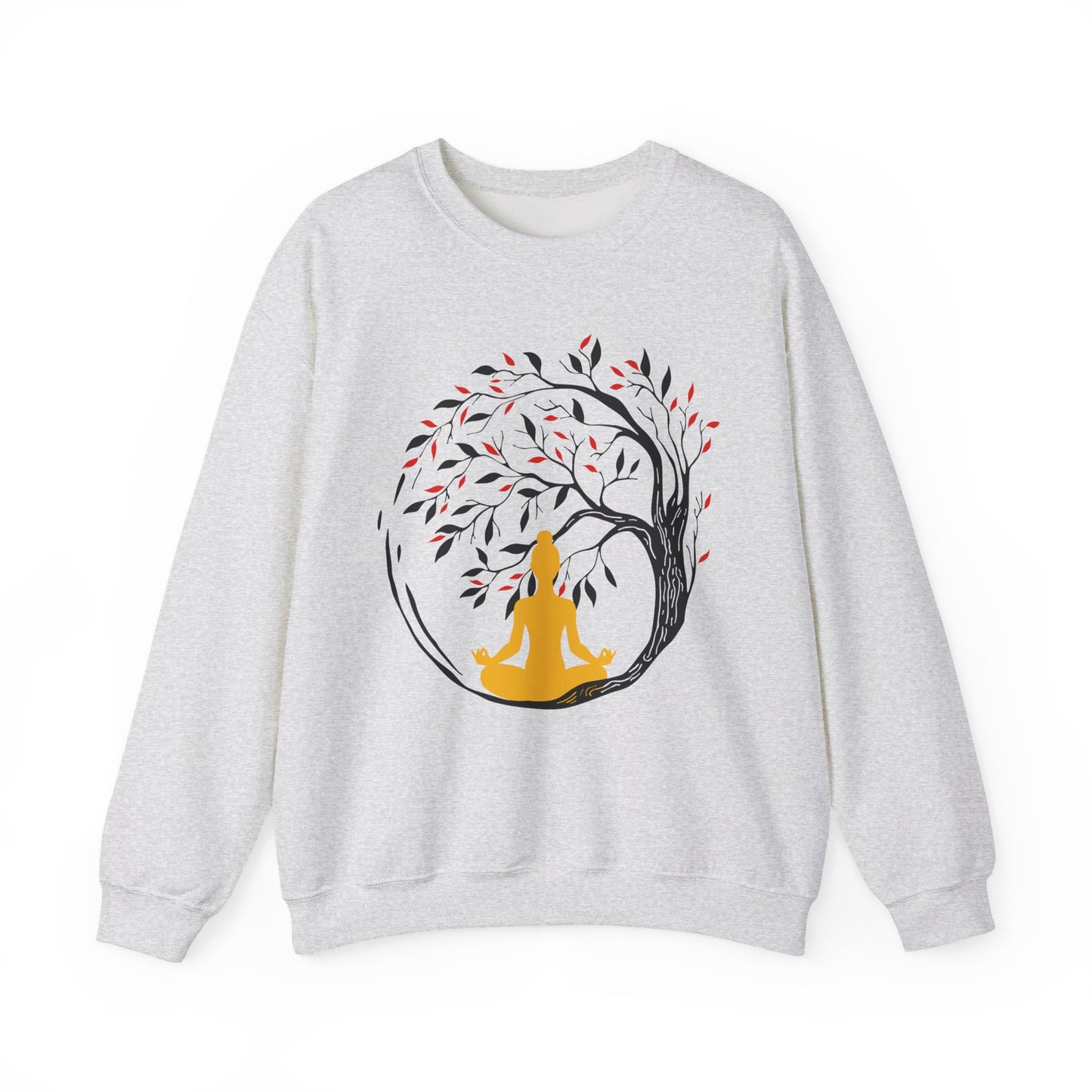 🌿Rooted in Stillness - The Tree, The Self, The Moment - Crewneck Sweatshirt