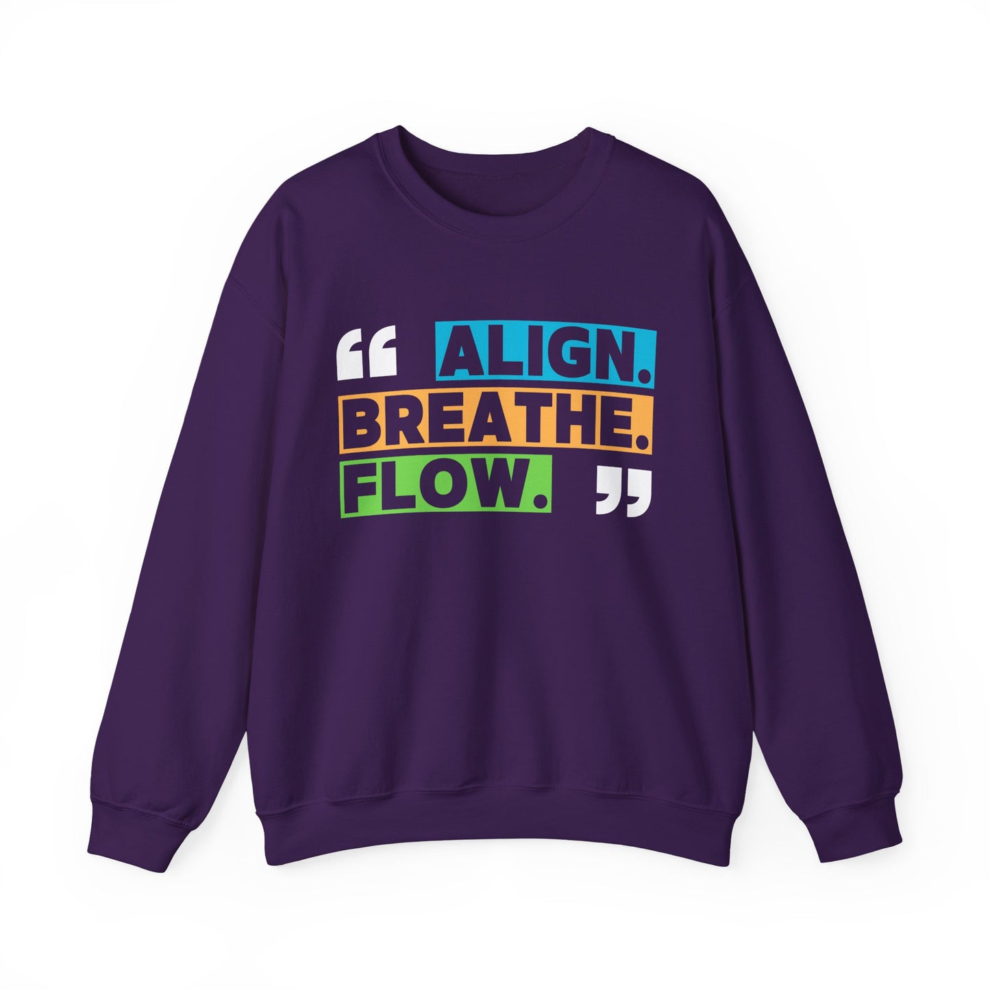 🌙“Align. Breathe. Flow.” - A Crewneck Sweatshirt for Mindful Moments