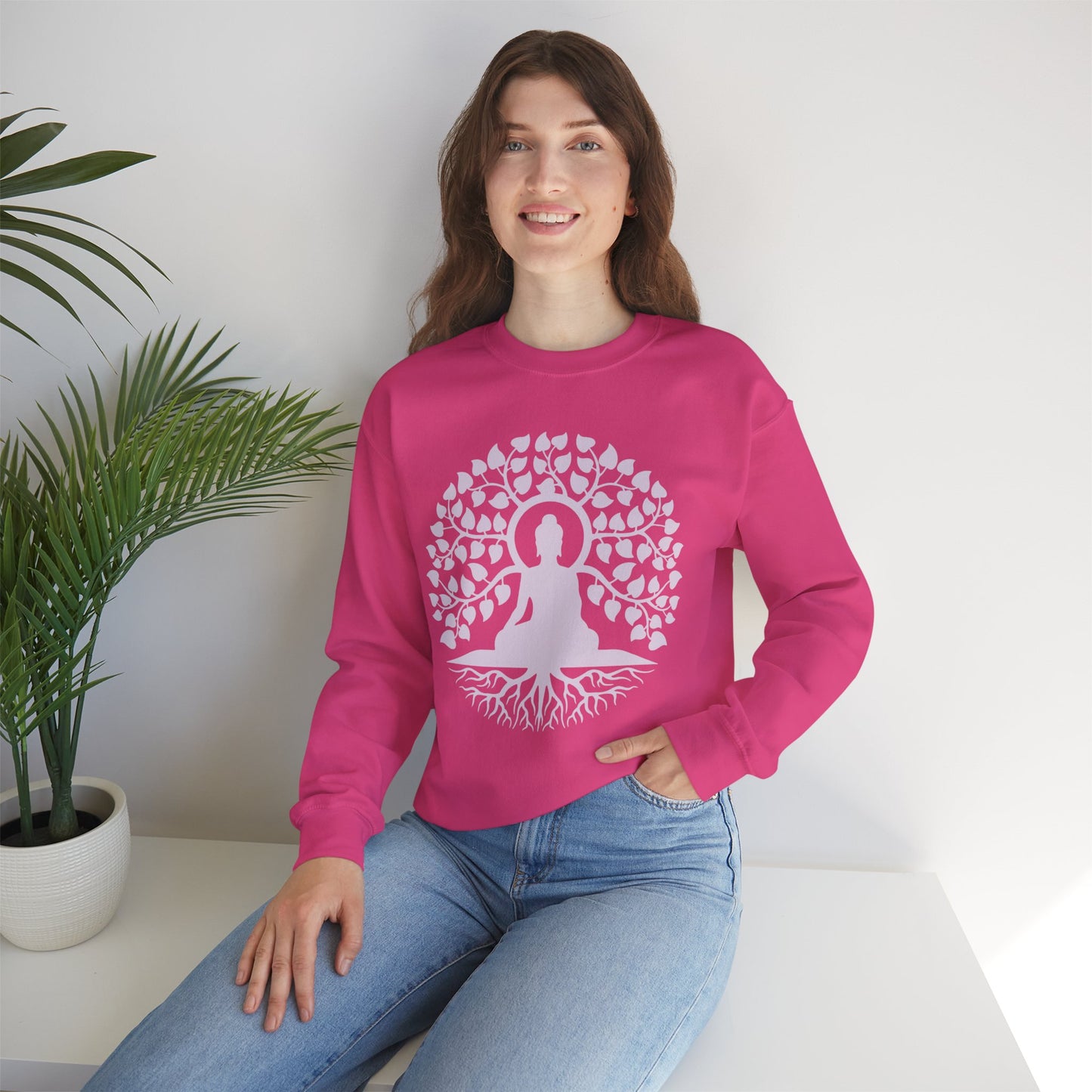 🌳Rooted in Peace - Buddha Serenity Crewneck Sweatshirt