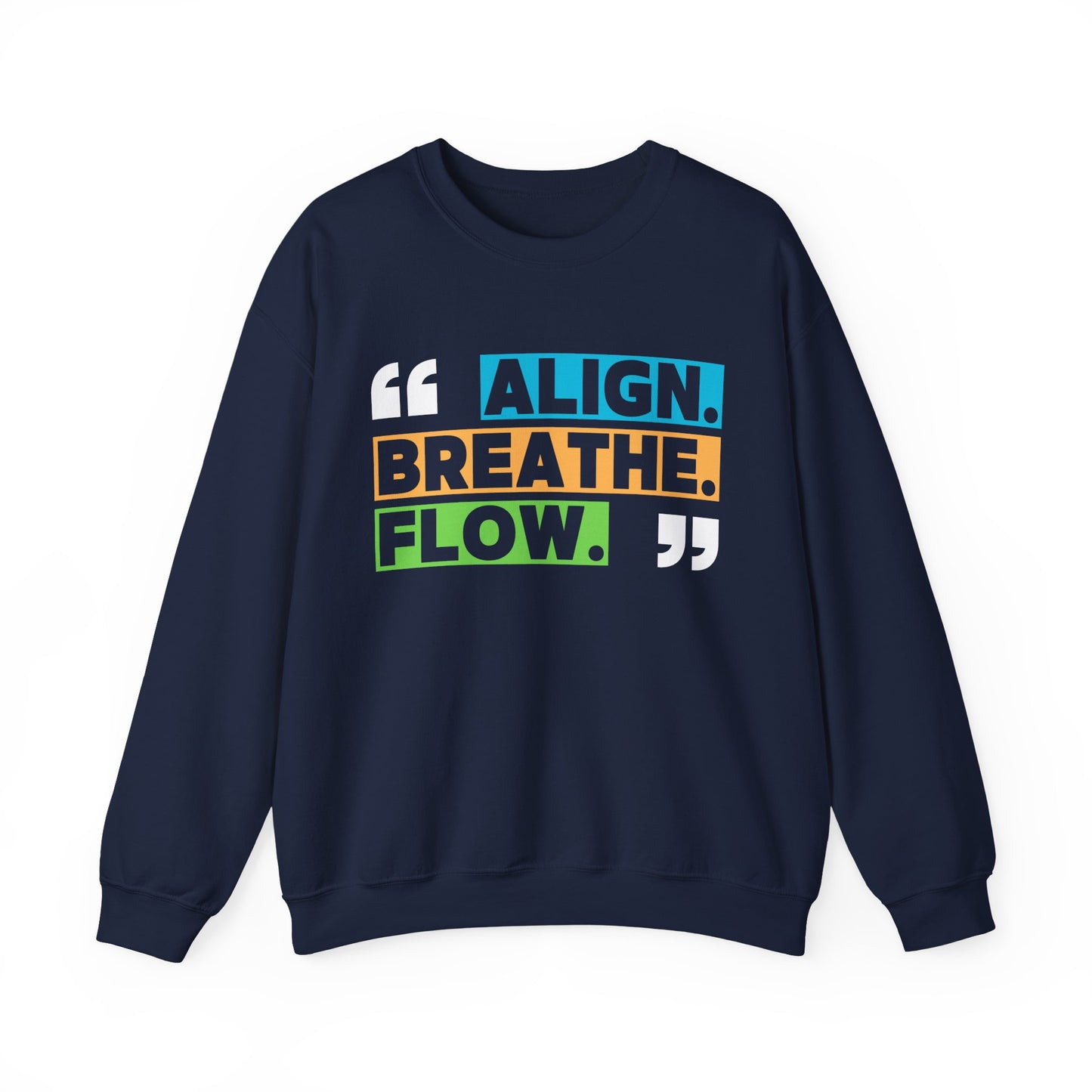 🌙“Align. Breathe. Flow.” - A Crewneck Sweatshirt for Mindful Moments