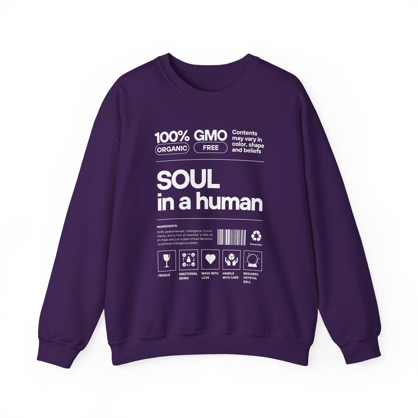 🧬Soul Ingredients - Human Label Crewneck Sweatshirt